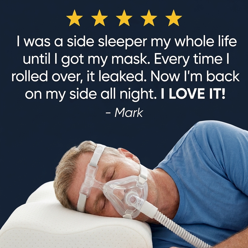 Ergonomic CPAP Pillow