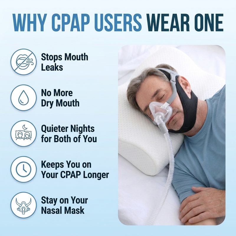 Anti-Leak CPAP Chin Strap